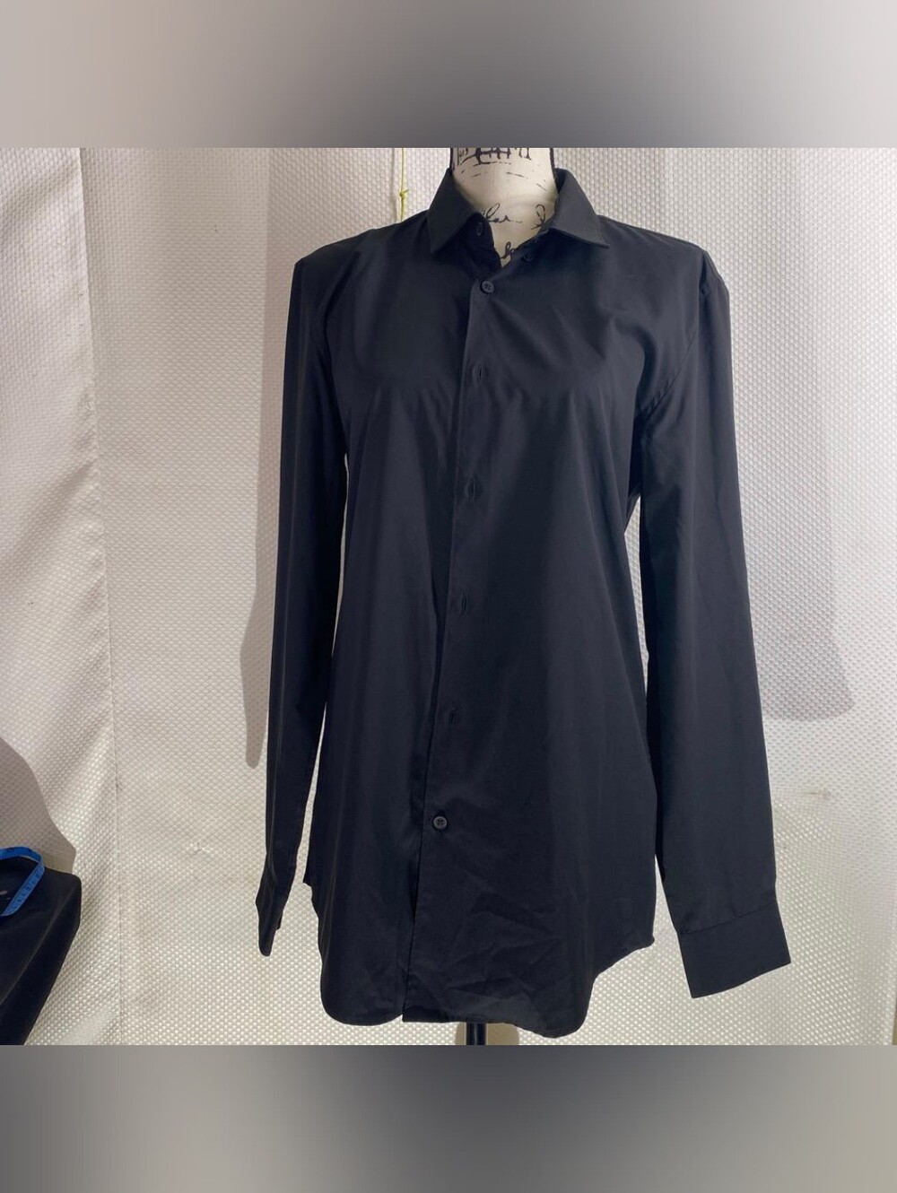Zara Woman Black Button Down Shirt Long Sleeve Blouse Size M